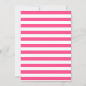 子犬の誕生日招待バルーンガールピンク 招待状 (裏面)