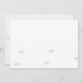 子犬の誕生日招待バルーンガールピンク 招待状 (裏面)