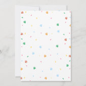 子犬の誕生日招待 犬パーティー パウティ 招待状 (裏面)