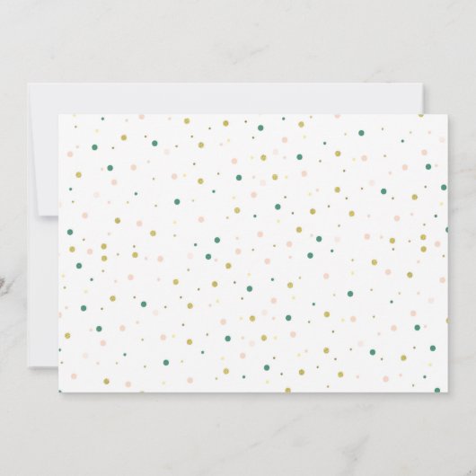 子犬の誕生日、動物愛好家かわいい女の子の写真 招待状 (裏面)