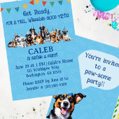 子犬の誕生日 招待状