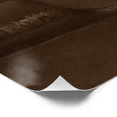 子犬の赤ちゃん白アメリカのブルドッグ現実主義の芸術 ポスター (コーナー)