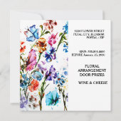 子犬の足のプリント |グランドオープニング招待状 招待状 (裏面)