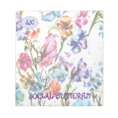 子犬の足のプリント |ノートパッド ノートパッド (正面)