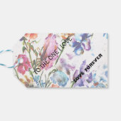 子犬の足のプリント |フラワーギフトラベル ギフトタグ (裏面横)