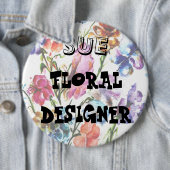 子犬の足のプリント |フローラIDボタン 缶バッジ (インサイチュ)