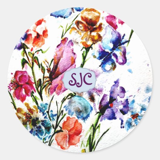 子犬の足のプリント |ラウンドステッカー ラウンドシール (正面)