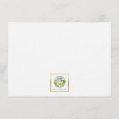 子犬の足のメッセージカード ノートカード (裏面)