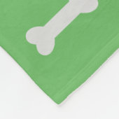 子犬の足の印刷ブランケットの名前でパーソナライズ フリースブランケット (角)