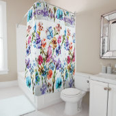 子犬の足は%PIPE%のシャワー・カーテンを印刷します シャワーカーテン (インサイチュ)