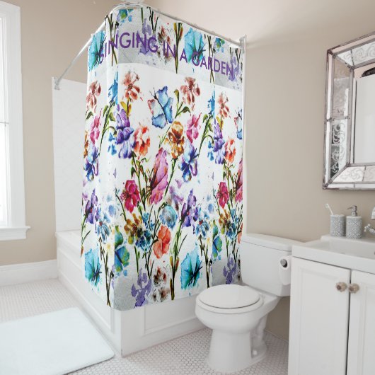 子犬の足は%PIPE%のシャワー・カーテンを印刷します シャワーカーテン (インサイチュ)