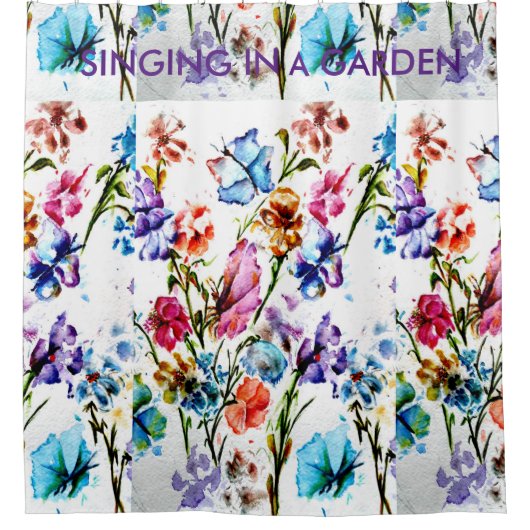 子犬の足は%PIPE%のシャワー・カーテンを印刷します シャワーカーテン (正面)