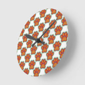 子犬の足 ラウンド壁時計 (傾斜)