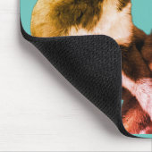 子犬の遊び時間 マウスパッド (コーナー)