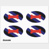 子犬の遊プライド 楕円形シール (シート)