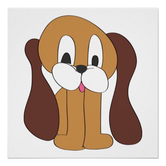 子犬の長い耳 ポスター (正面)