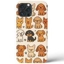 子犬の電話ケース