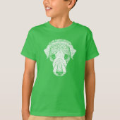 子犬の頭 Tシャツ (正面)