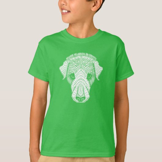 子犬の頭 Tシャツ (正面)