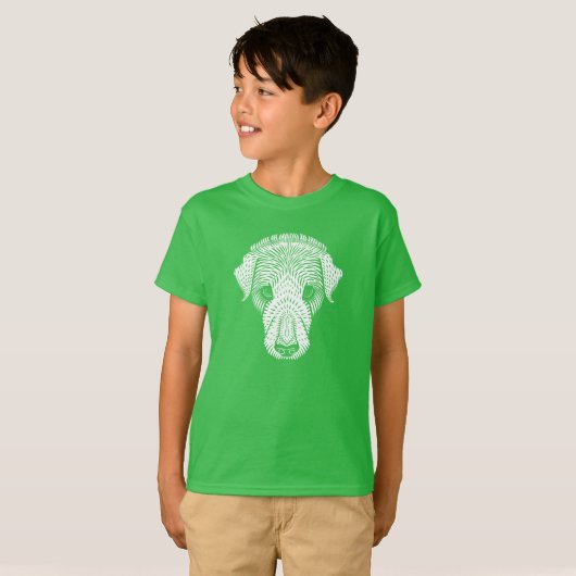 子犬の頭 Tシャツ (正面フル)