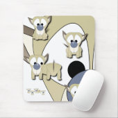 子犬の驚きのマウスパッド マウスパッド (マウス)