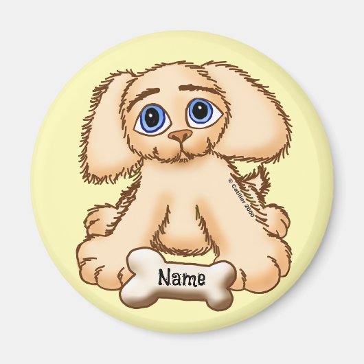 子犬の骨 マグネット (正面)