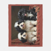 子犬の フリースブランケット (正面)