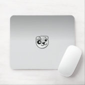 子犬のLinuxの灰色 マウスパッド (マウス)