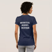 子犬のPetter公式の海軍 Tシャツ (裏面フル)