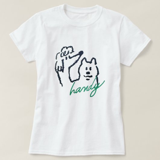 子犬のTシャツ Tシャツ (デザイン正面)