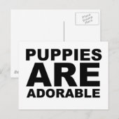 子犬はかわいい: Tシャツ ポストカード (正面/裏面)