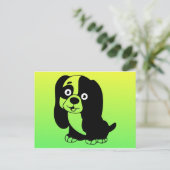 子犬はがき ポストカード (スタンド正面)