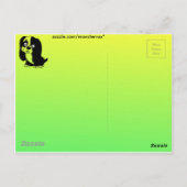 子犬はがき ポストカード (裏面)