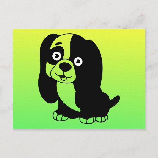 子犬はがき ポストカード (正面)