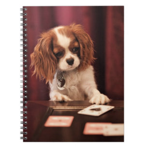 子犬はカードを遊びます ノートブック