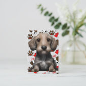 子犬は最も愛され大切るCの一つ 名刺 (スタンド正面)