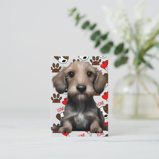 子犬は最も愛され大切るCの一つ 名刺 (スタンド正面)