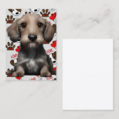 子犬は最も愛され大切るCの一つ 名刺 (正面/裏面)