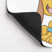 子犬は私を食べ物を与えます マウスパッド (コーナー)