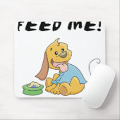 子犬は私を食べ物を与えます マウスパッド (マウス)