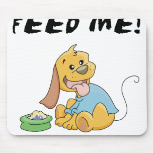 子犬は私を食べ物を与えます マウスパッド
