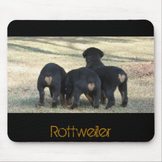 子犬は3つを時間を計ります マウスパッド