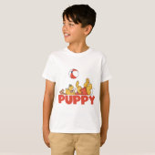 子犬はTシャツおよびギフトを遊びます Tシャツ (正面フル)