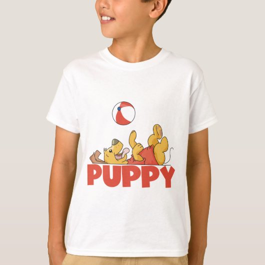 子犬はTシャツおよびギフトを遊びます Tシャツ (正面)