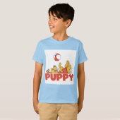子犬はTシャツおよびギフトを遊びます Tシャツ (正面フル)