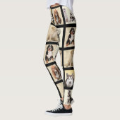 子犬または犬10お気に入りの写真テンプレートレギンス レギンス (左)