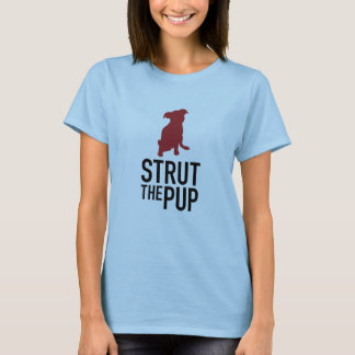 子犬をもったいぶって歩いて下さい- "私は犬"のワイシャツ愛します Tシャツ