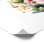 子犬をテーマにしたパーソナライズされた誕生日 ポスター (角)