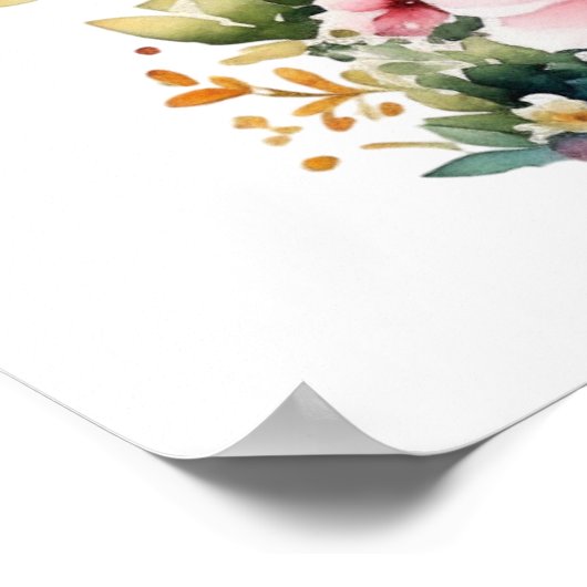 子犬をテーマにしたパーソナライズされた誕生日 ポスター (角)