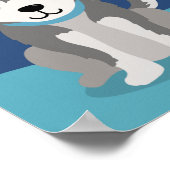 子犬をテーマにした誕生日の看板を採用する ポスター (角)